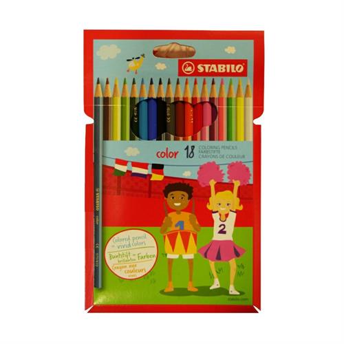 Stabilo Color Pastelli colorati, 18 pezzi