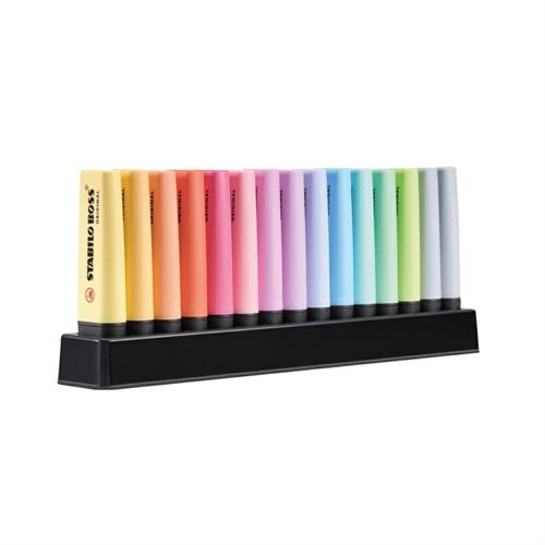 Stabilo boss evidenziatori set scrivania 15 colori pastello