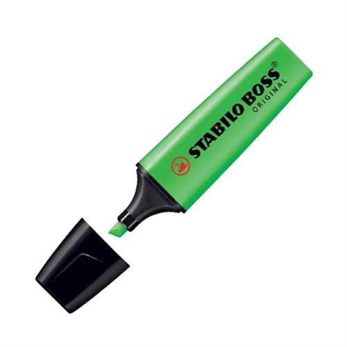 Stabilo boss© original evidenziatore scalpello verde fluo