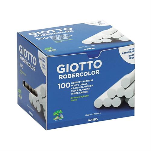 Giotto Robercolor Gessi bianchi, confezione da 100 pezzi