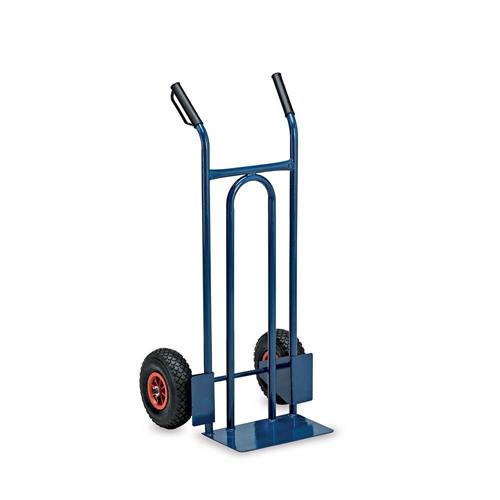 Carrello trasporto in acciaio, ruote pneumatiche, 200 kg
