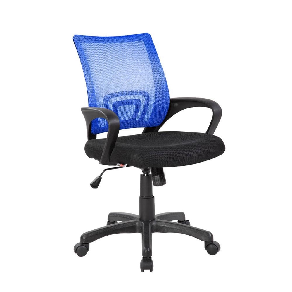 Sedia da ufficio ergonomica con schienale in rete blu