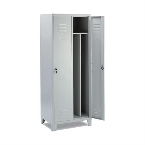 Armadietto spogliatoio sporco-pulito 2 posti, 69x50x180H cm