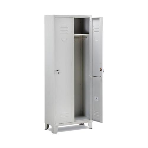 Armadietto spogliatoio in metallo 2 posti, 69x33x180H cm