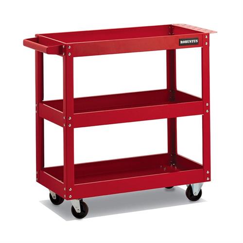 Carrello portautensili 3 piani con ruote, 70x35x73H cm