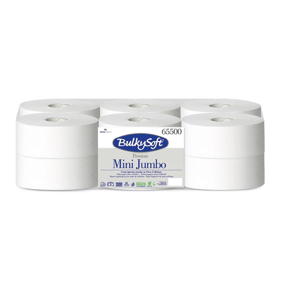 Bulky Rotoli di carta igienica Mini Jumbo doppio velo 145 mt