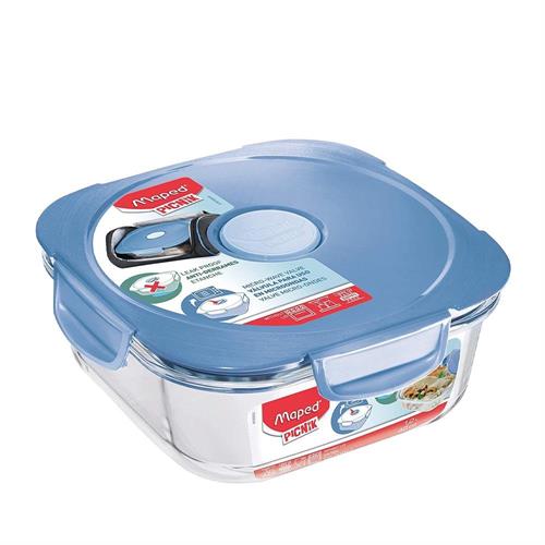 Maped contenitore lunch box per cibo 1,2 lt in vetro blu