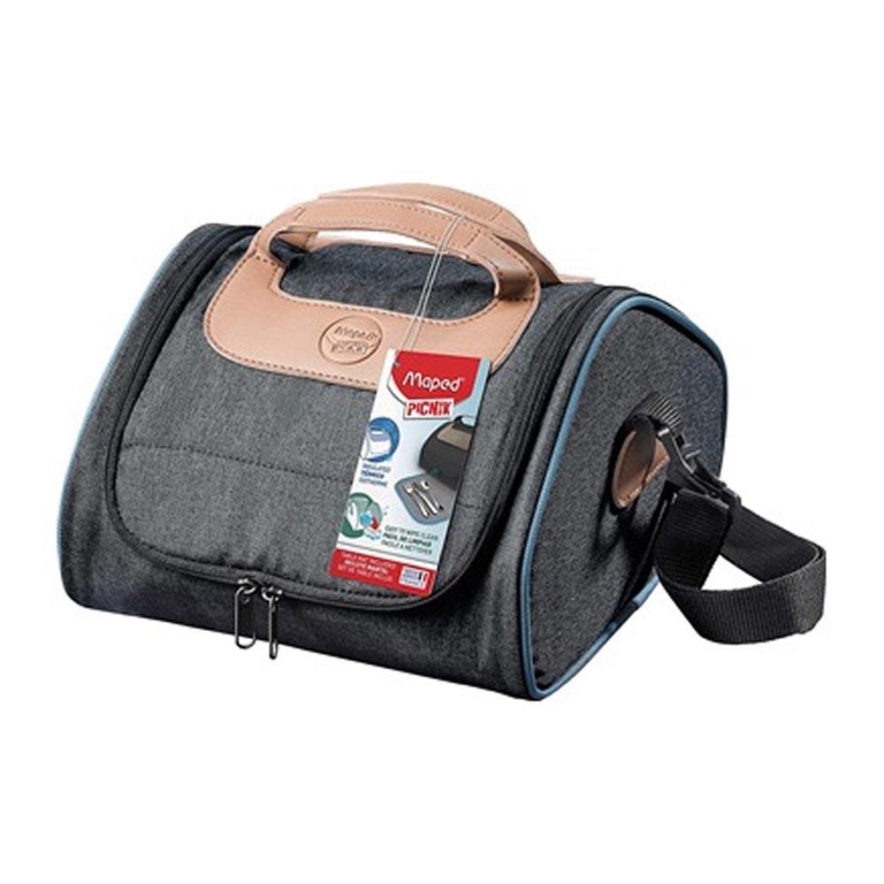 Maped borsa termica porta vivande 4,4 lt, grigio e blu