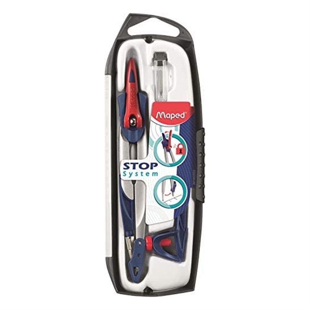 Maped Compasso Stop System, set da 3 pezzi