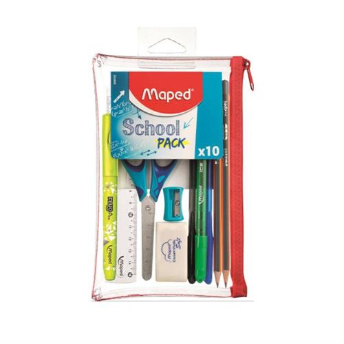 Maped School Pack Set scuola astuccio kit 10 pezzi