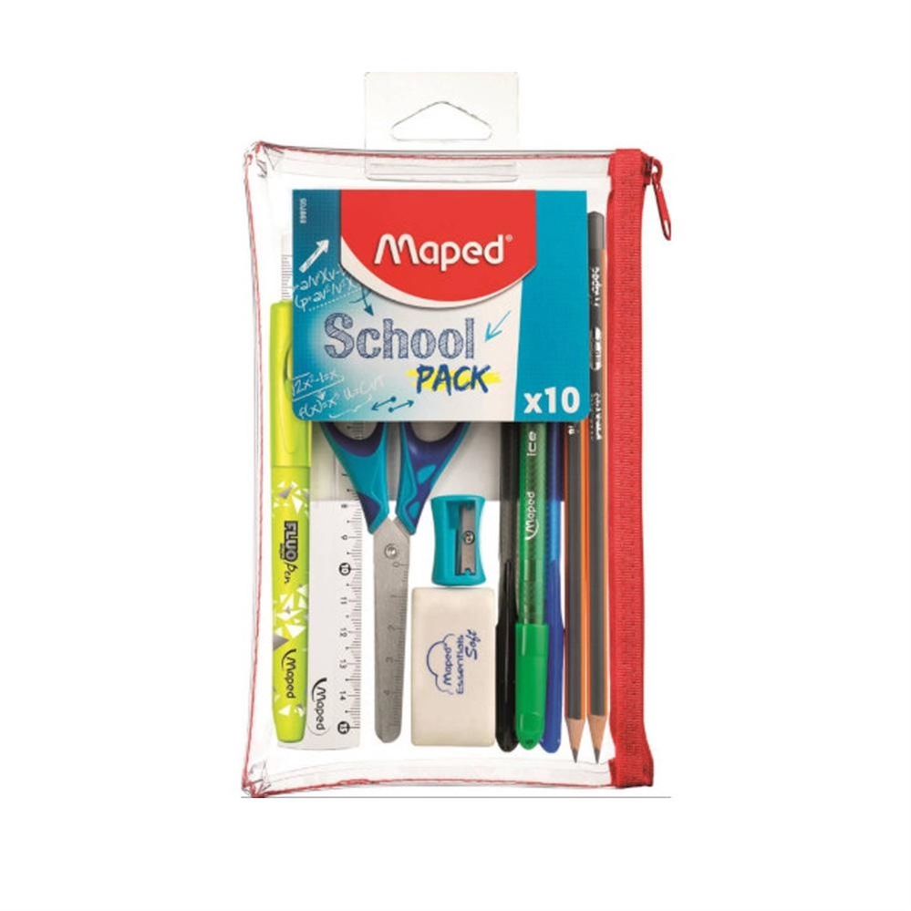 Maped School Pack Set scuola astuccio kit 10 pezzi