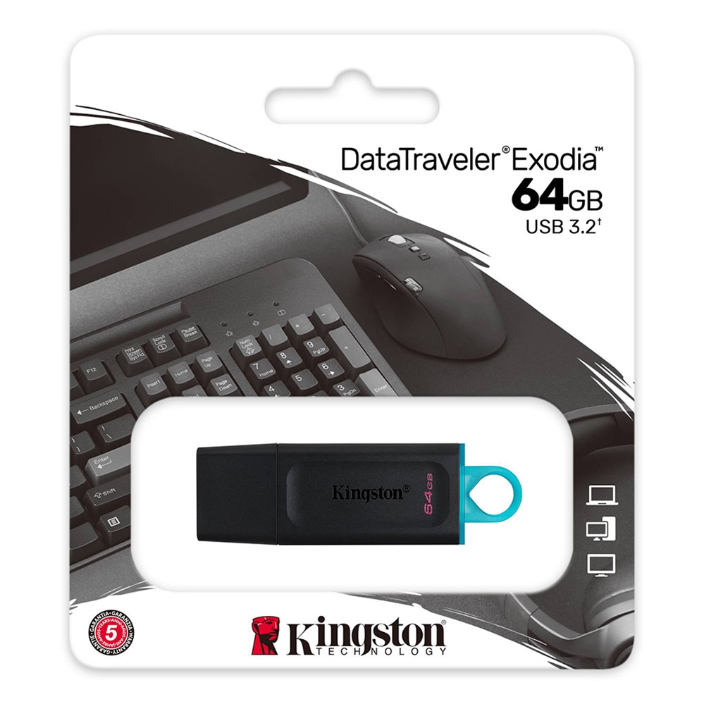Kingston Pen drive 64 GB Datatraveler Exodia USB 3.2
