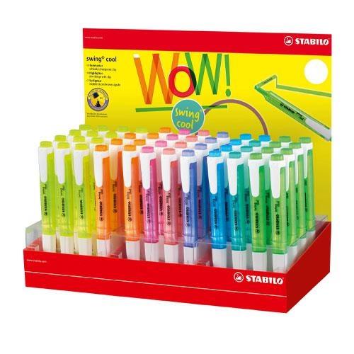 Stabilo Swing Cool Espositore 48 pezzi, colori assortiti