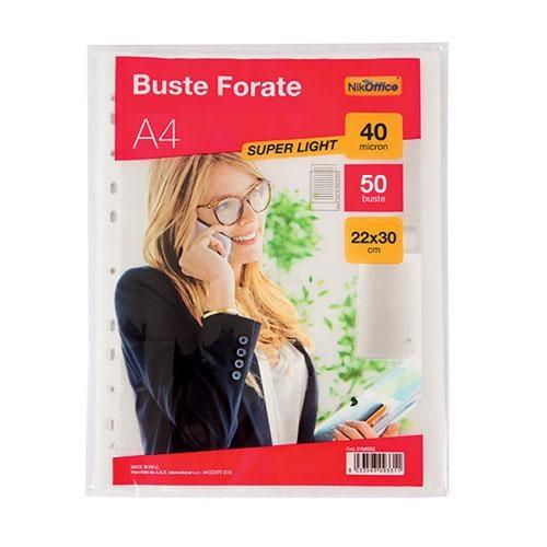 Busta foratura universale A4 40 micron liscia (50)
