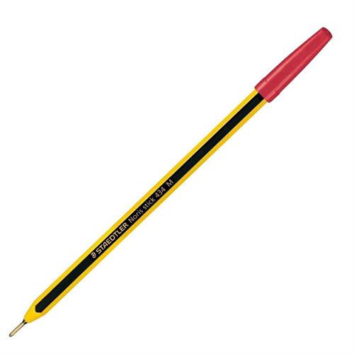 Staedtler Noris Stick Penna a sfera, Punta fine, rosso