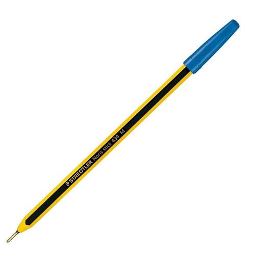 Staedtler Noris Stick Penna a sfera, Punta fine blu