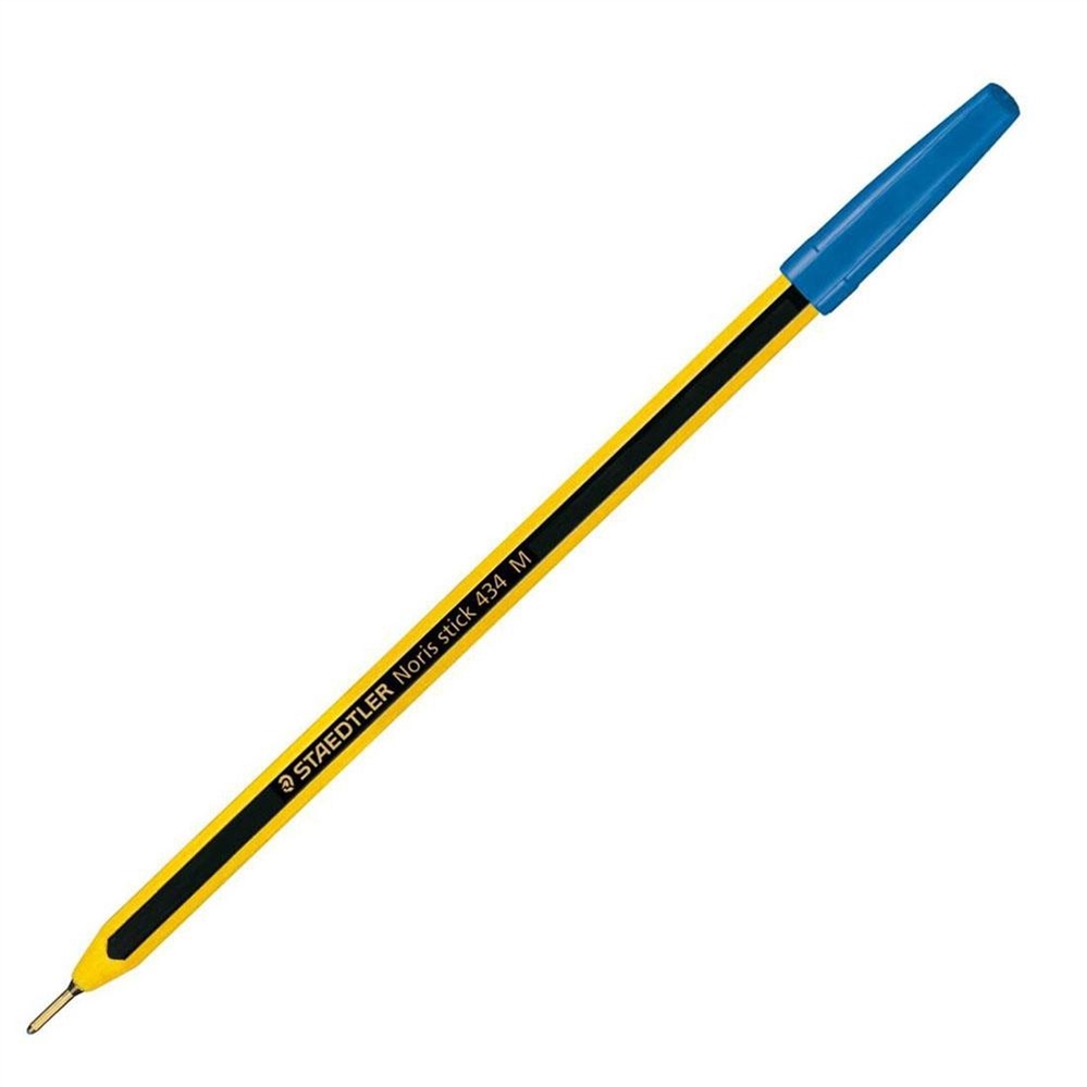 Staedtler Noris Stick Penna a sfera, Punta fine blu