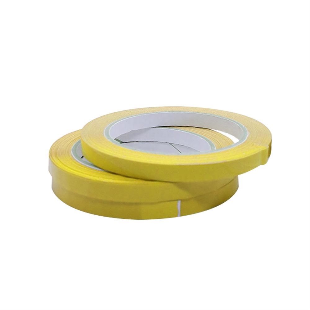 Nastro adesivo sigilla sacchetti, mm 10x66 mt, giallo