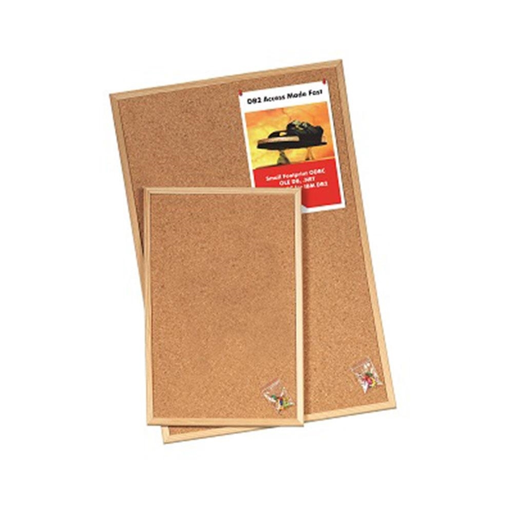 Bacheca pannello in sughero 40x60 cm, cornice in legno