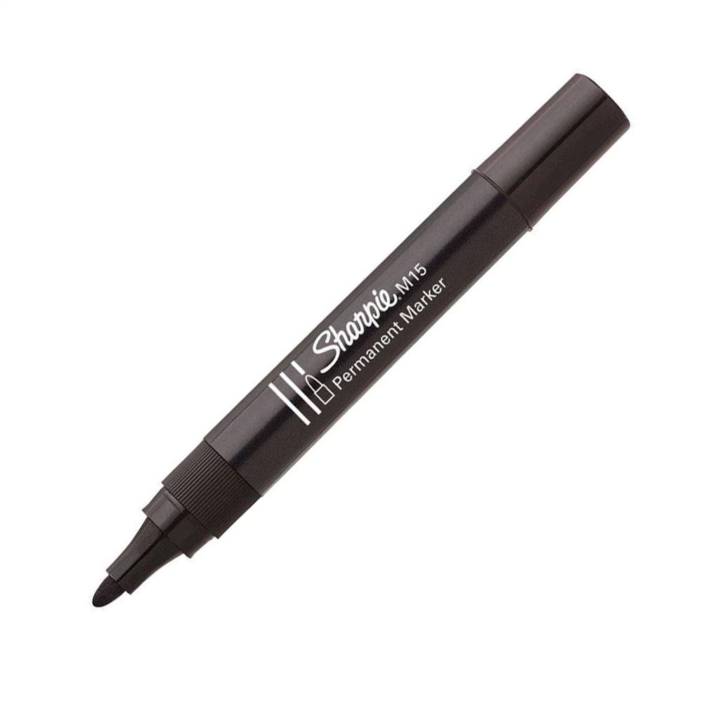 Sharpie M15 Marcatore permanente, punta tonda, nero