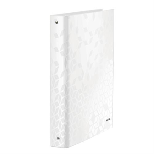 Leitz Wow Raccoglitore ad anelli 22x30, dorso 4 cm, bianco