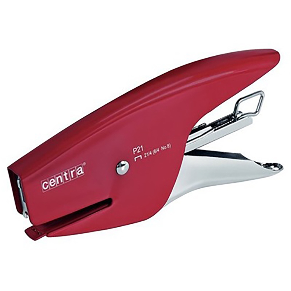 Centra P21 Cucitrice a pinza in metallo Rosso, 15 Fogli, Punti 6/4
