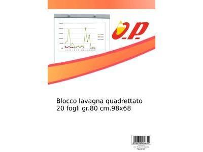 OP Blocco 20 Fogli per lavagne, bianchi, 80 gr.