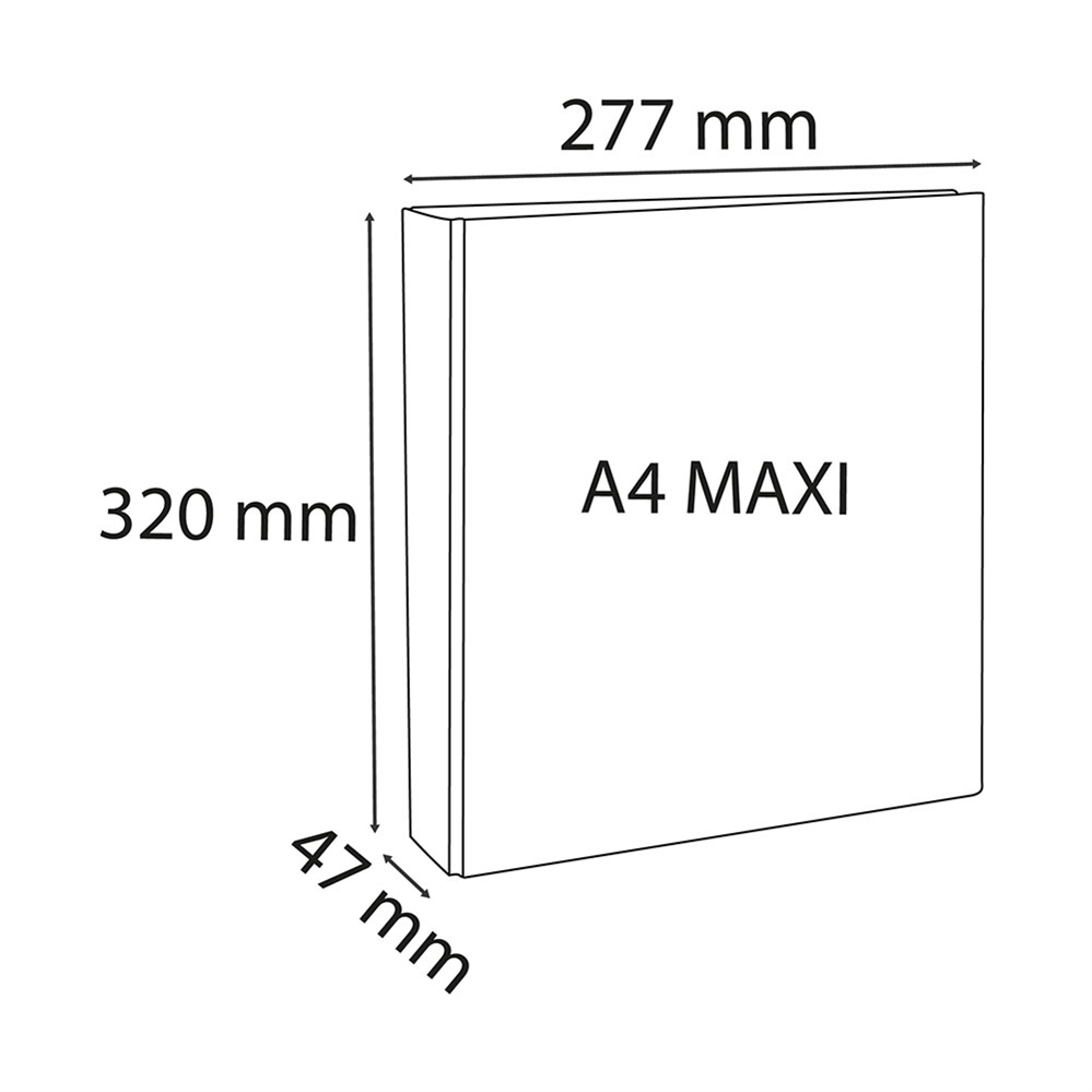 Exacompta Raccoglitore Personalizzabile 4 anelli, Dorso 4 cm
