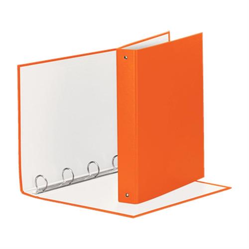 Esselte Raccoglitore 4 anelli 22x30, dorso 4 cm, Arancione