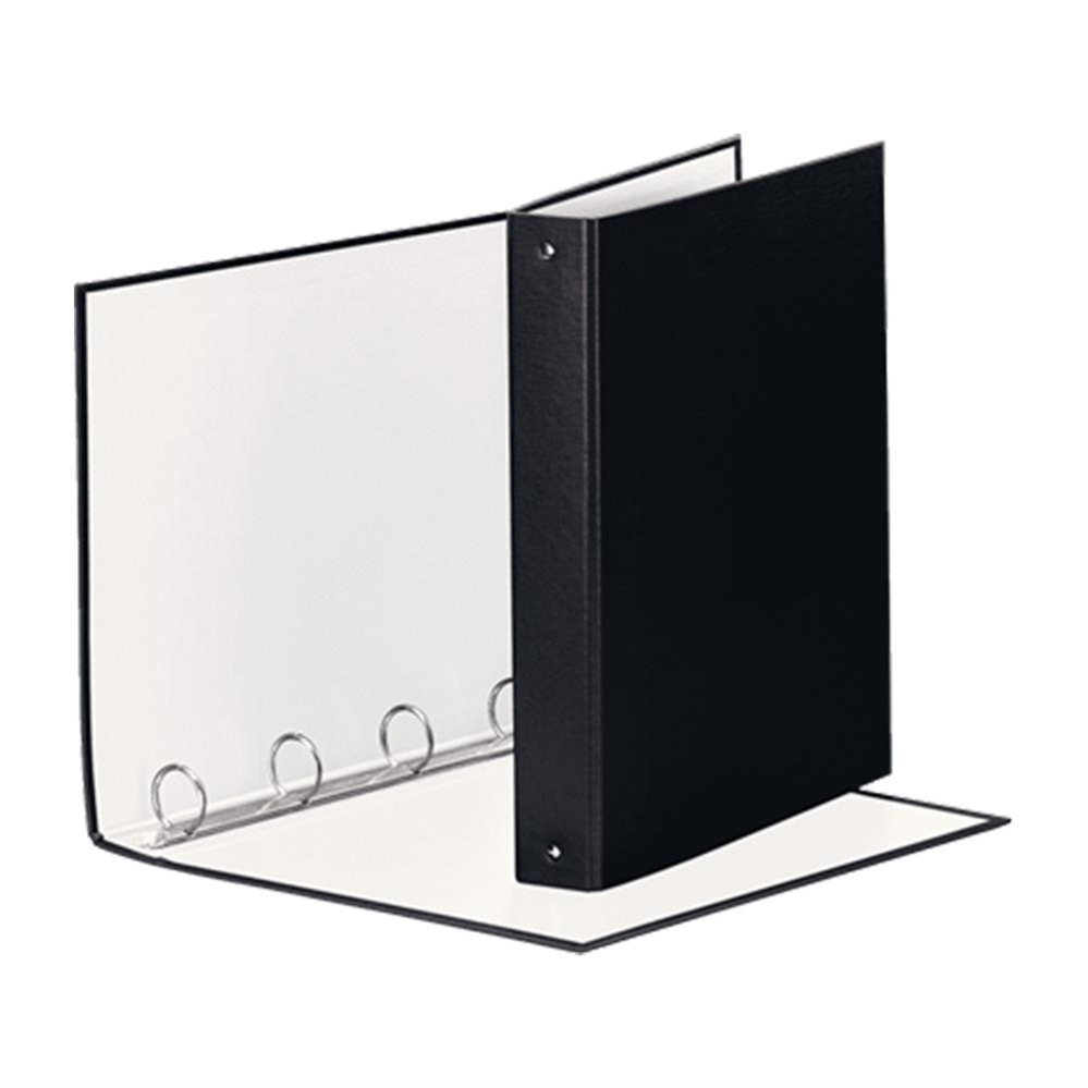 Esselte Raccoglitore 4 anelli 22x30 dorso 4 cm, Nero
