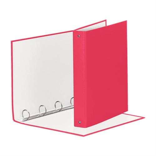 Esselte Raccoglitore 4 anelli 22x30 dorso 4 cm, Fucsia