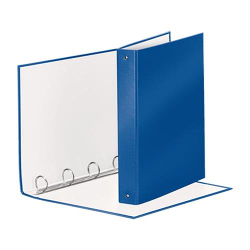 Esselte Raccoglitore 4 anelli 22x30 dorso 4 cm, Blu Metal