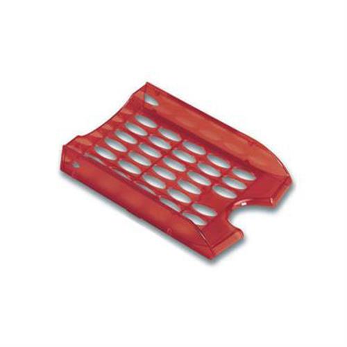 Fellowes E040 Vaschetta per corrispondenza trasparente rosso