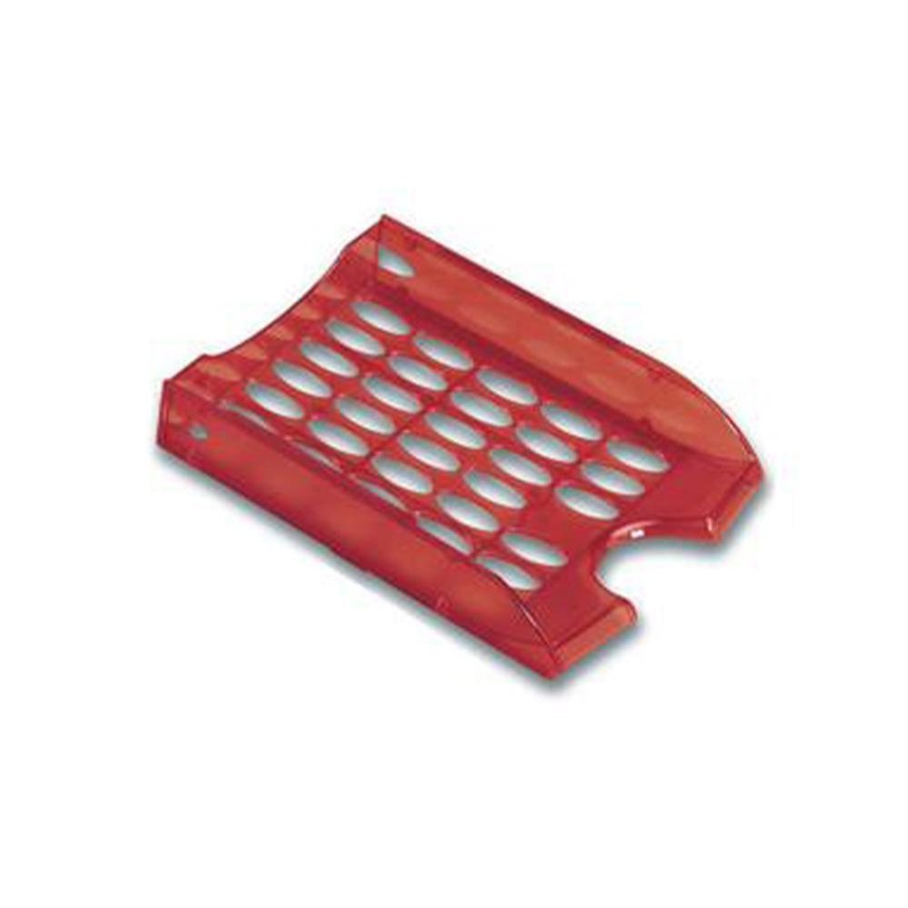 Fellowes E040 Vaschetta per corrispondenza trasparente rosso
