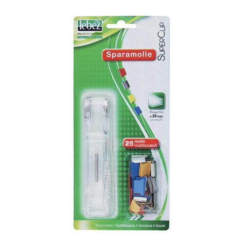 Lebez Sparamolle clip con 25 molle colorate
