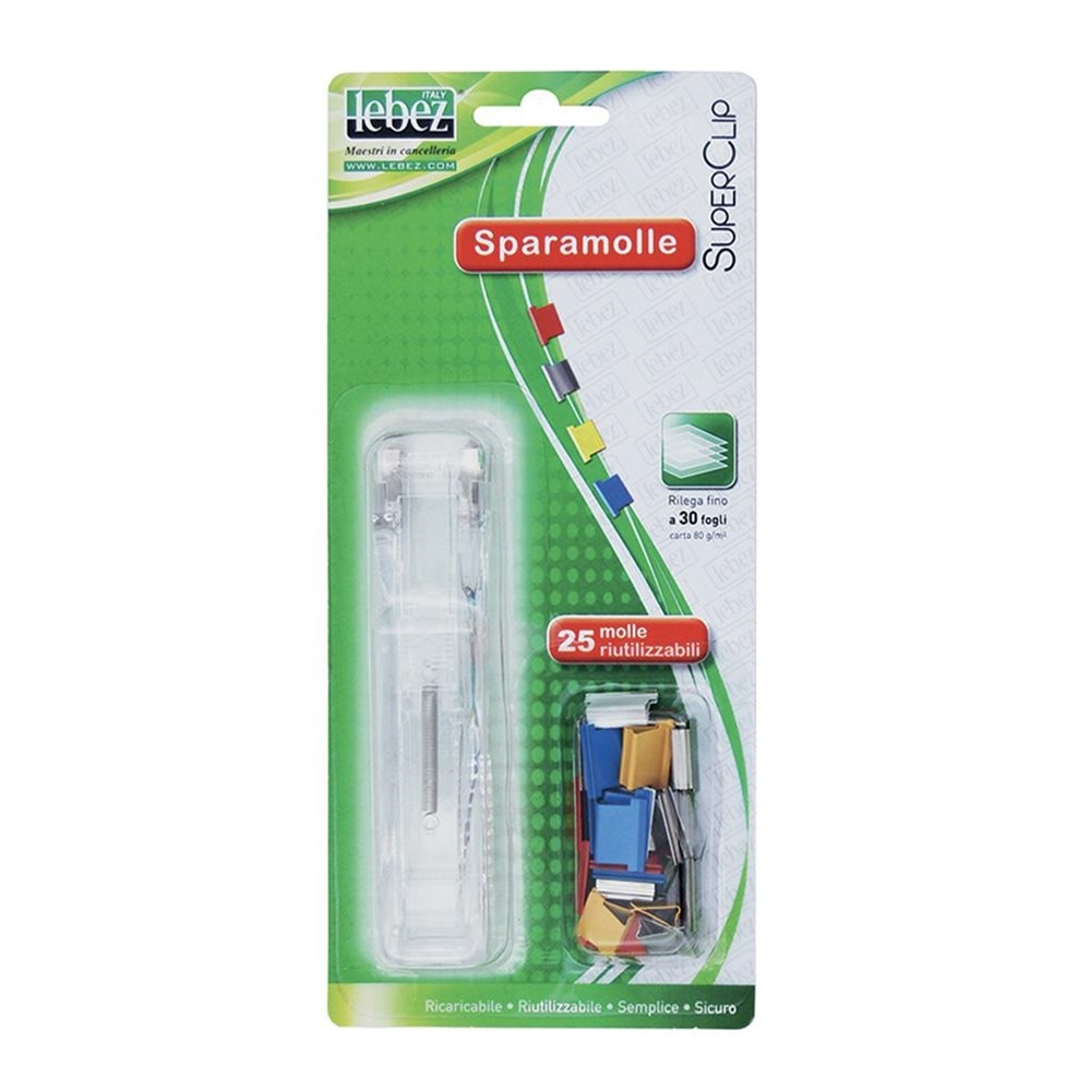 Lebez Sparamolle clip con 25 molle colorate