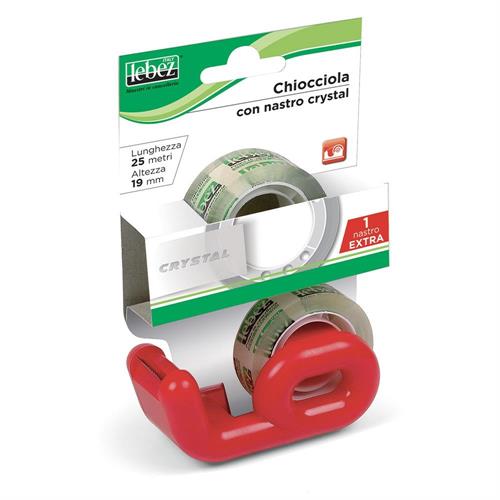 Lebez Dispenser per nastro adesivo 15x33 m + 2 nastri