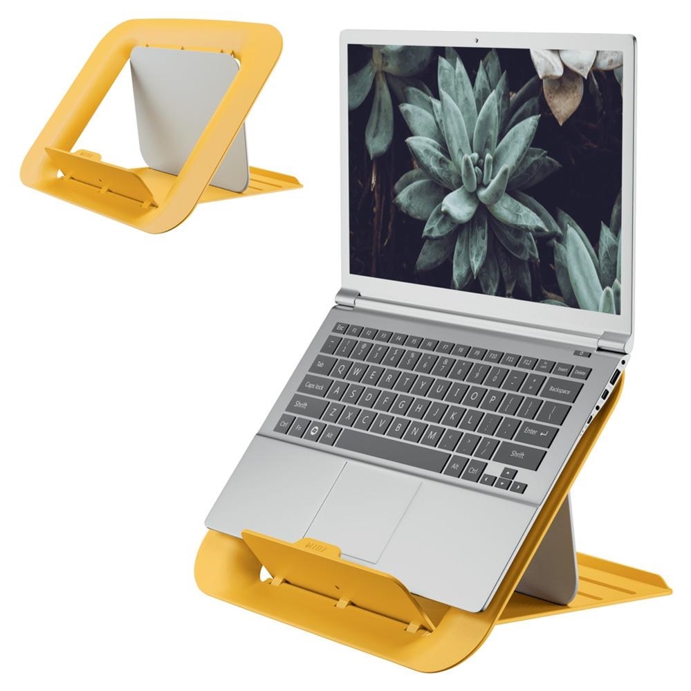 LEITZ Supporto per notebook regolabile Cosy Ergo, Giallo