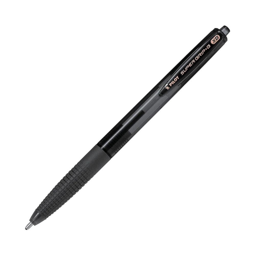 Pilot super grip g penna punta extra 1.6mm, a scatto, nero