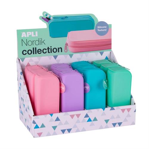 APLI Astuccio in silicone Nordik Soft, colori pastello