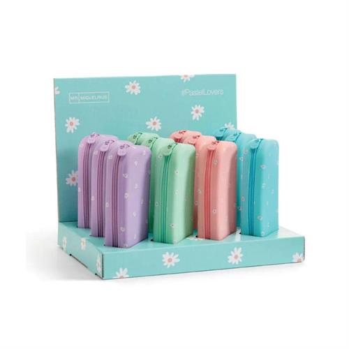 MIQUELRIUS Astuccio in silicone con fiori, colori pastello