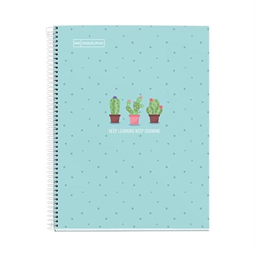 Miquelrius Quaderno spiralato a righe 80 pagine, 90gr, Blu