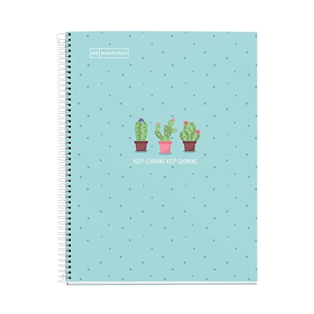 Miquelrius Quaderno spiralato a righe 80 pagine, 90gr, Blu