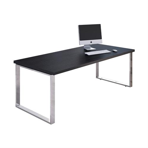 Scrivania direzionale 180x90x74h cm gamba ad anello, Nero