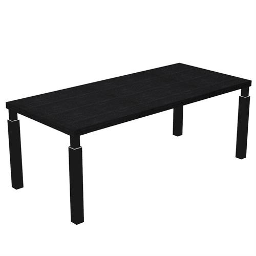 Scrivania direzionale 210x90x74h cm, piano nero venato