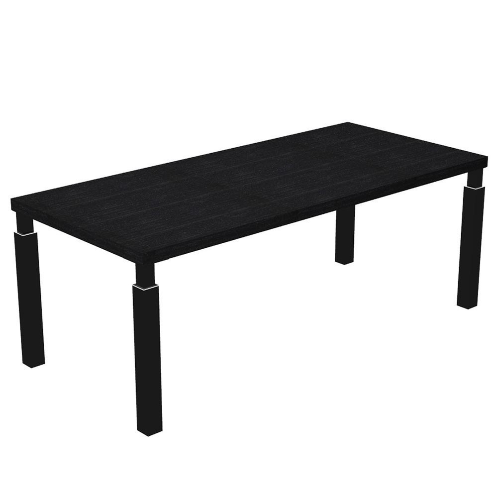 Scrivania direzionale 210x90x74h cm, piano nero venato