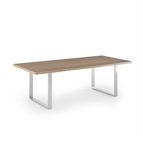 Tavolo Riunioni 220x100x74h cm 8 posti gamba anello Ciliegio