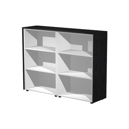 Libreria Mobile a giorno 162,8x43x119,8h cm, Nero