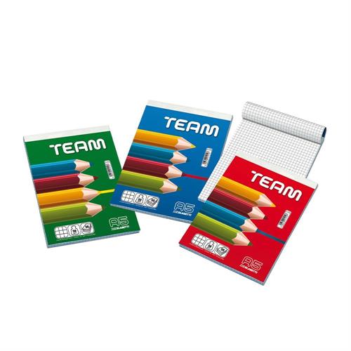 Blasetti Team Blocco Note A4 a quadretti, 60 fogli, 10 pezzi