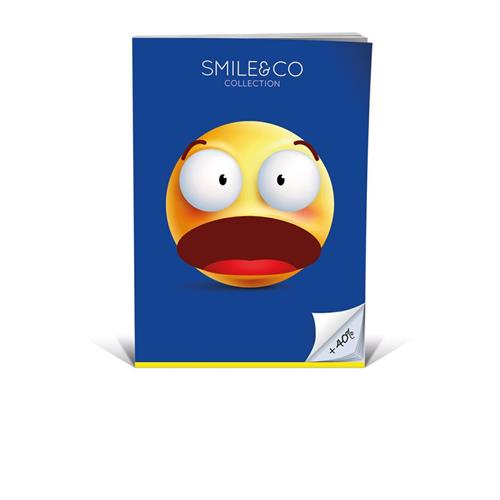 Smile&co Maxi Quaderno Colorosa a righe, 28 fogli, 80 gr